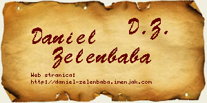 Daniel Zelenbaba vizit kartica